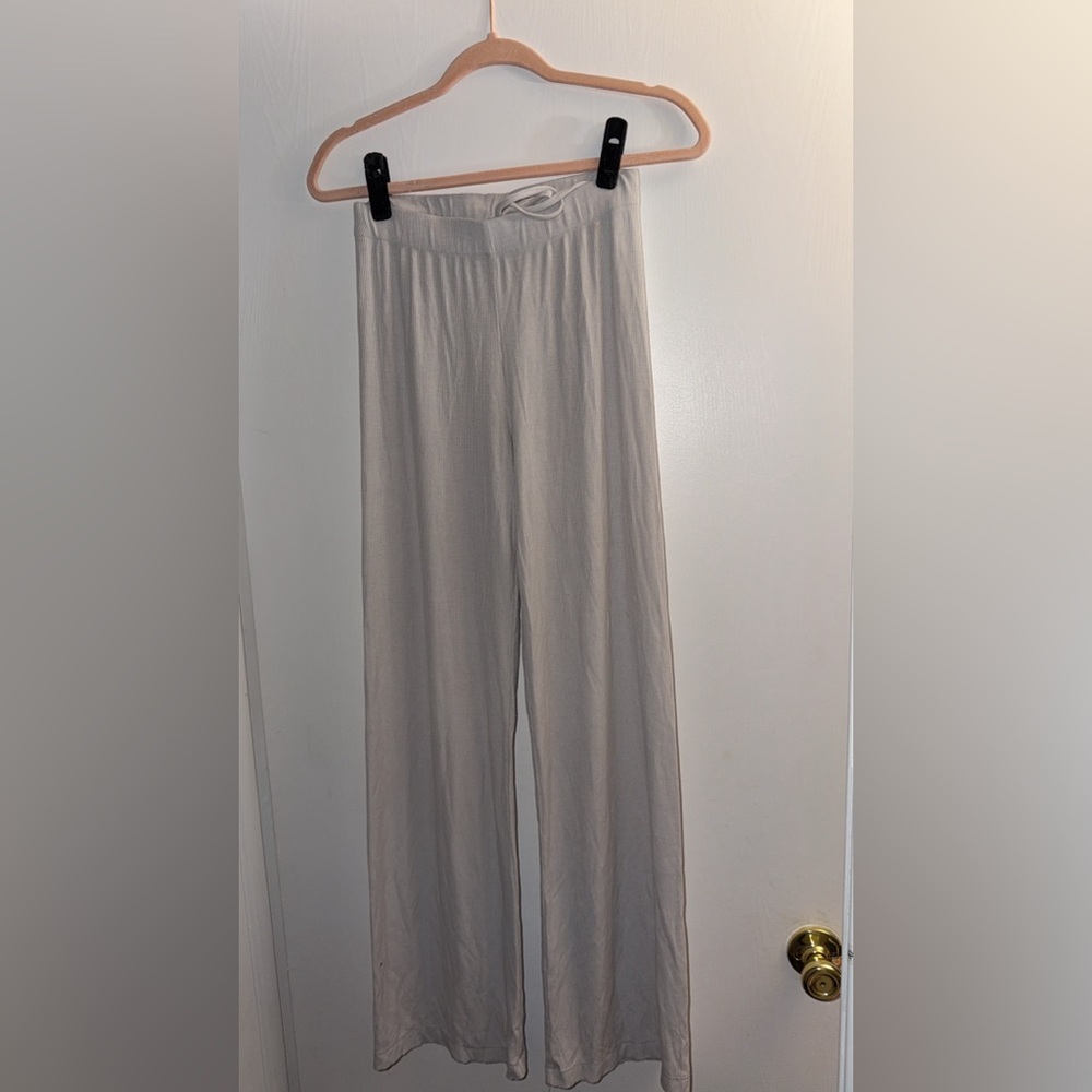 SKIMS Women's Cream Wide Leg Pants